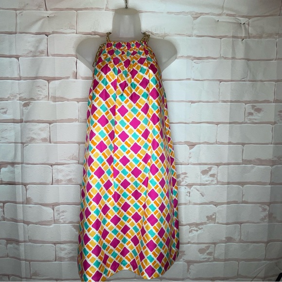 Shoshanna Dresses Shoshanna Size 6 Silk Shift Slip Mini Dress Gold